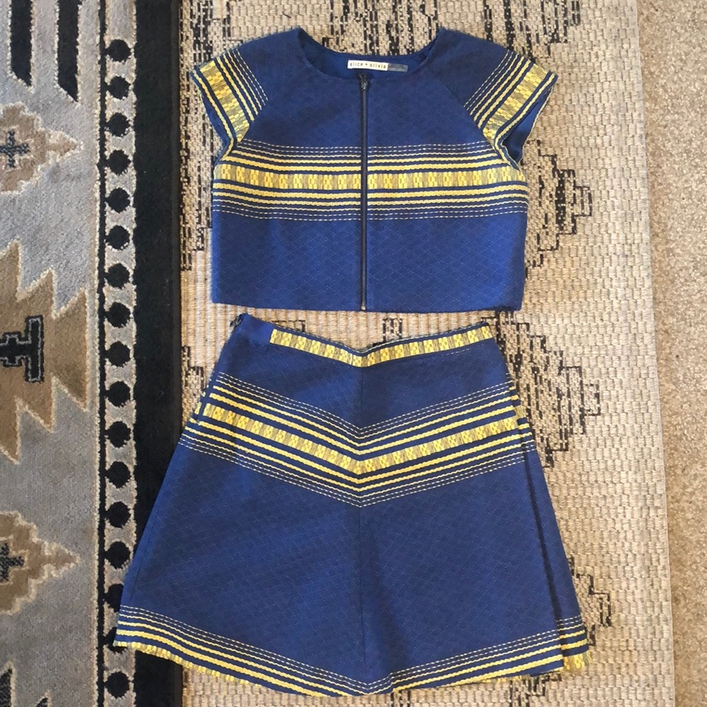 Alice + Olivia two piece matching boho set